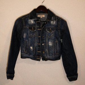 Denim Jean Jacket Distressed